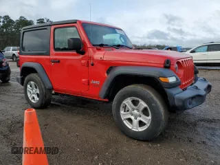 2020 Jeep Wrangler Willys z VIN 1C4GJXAG8LW180801, wystawiony jako Copart lot #87551435 z przebiegiem 71 216 mil mil oraz Szkoda całkowita • Salvage title. Historia ofert i sprzedaży dostępna na DreamBid. Obrazek 4.