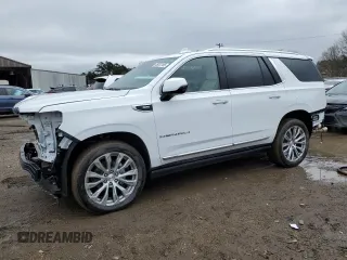2023 GMC Yukon Denali with VIN 1GKS1DKL7PR338705, listed as a Copart auction lot 45932185 with 23,526 mi miles and Salvage Title. Bid and sale history available at carsss.com. Image 1.