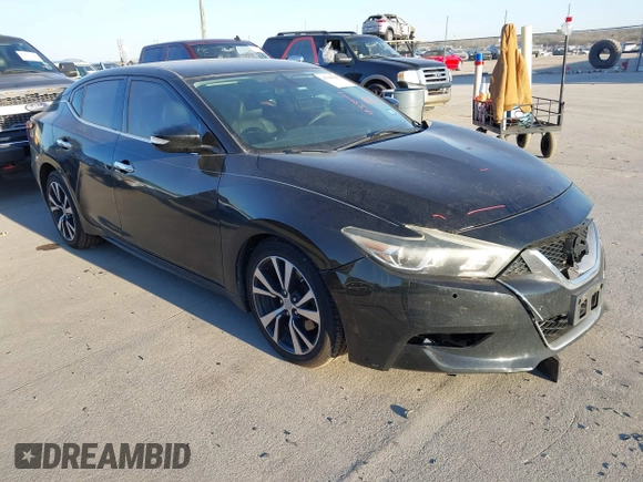 2016 Nissan Maxima Platinum z VIN 1N4AA6AP6GC430470, wystawiony jako IAAI lot #41390041 z przebiegiem 86 483 mil mil oraz . Historia ofert i sprzedaży dostępna na DreamBid. Obrazek 1.
