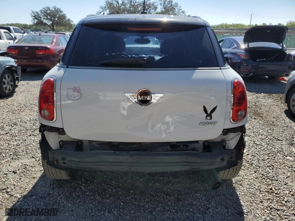 2011 MINI Cooper Countryman with VIN WMWZB3C56BWM00040, listed as a Copart auction lot 48660435 with 146,607 mi miles and Salvage Title. Bid and sale history available at carsss.com. Image 6.