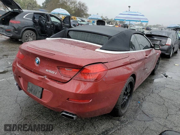 2012 BMW 6 Series 650i z VIN WBALZ3C58CDL70716, wystawiony jako Copart lot #43794155 z przebiegiem 69 745 mil mil oraz Szkoda całkowita • Salvage title. Historia ofert i sprzedaży dostępna na DreamBid. Obrazek 3.