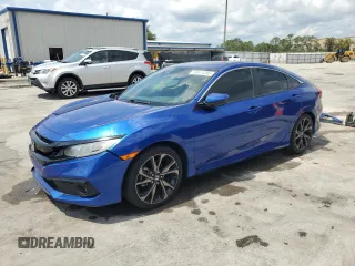 2019 Honda Civic Sport with VIN 2HGFC2F86KH603626, listed as a Copart auction lot 58874285 with 73,571 mi miles and Non repairable. Bid and sale history available at DreamBid. Image 1.