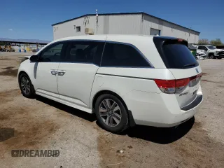 2015 Honda Odyssey Touring Elite z VIN 5FNRL5H91FB053430, wystawiony jako Copart lot #55276315 z przebiegiem 96 667 mil mil oraz Szkoda całkowita • Salvage title. Historia ofert i sprzedaży dostępna na DreamBid. Obrazek 2.