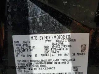 2014 Ford F-150 XL with VIN 1FTFW1ET6EKE90862, listed as a Copart auction lot 53168895 with 196,394 mi miles and Clean Title. Bid and sale history available at carsss.com. Image 13.