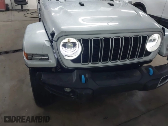 2024 Jeep Wrangler Sahara with VIN 1C4RJXP63RW202929, listed as a IAAI auction lot 41002346 with 12,332 mi miles and . Bid and sale history available at DreamBid. Image 6.