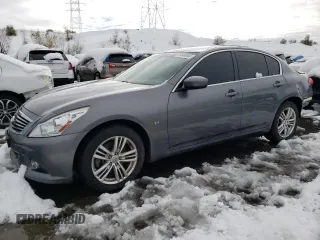 2015 Infiniti Q40 with VIN JN1CV6AR3FM521846, listed as a Copart auction lot 79340044 with 126,702 mi miles and Salvage Title. Bid and sale history available at carsss.com. Image 1.