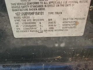2017 GMC Sierra 2500HD Denali with VIN 1GT12UEY6HF184101, listed as a Copart auction lot 58345584 with 0 mi miles and Salvage Title. Bid and sale history available at carsss.com. Image 10.