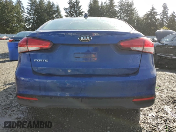 2017 Kia Forte LX with VIN 3KPFK4A78HE128822, listed as a Copart auction lot 52456895 with 0 mi miles and Salvage Title. Bid and sale history available at carsss.com. Image 6.