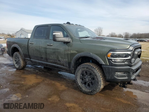 2024 Ram 2500 Rebel with VIN 3C6UR5EJ5RG172160, listed as a Copart auction lot 44560095 with 410 mi miles and Salvage Title. Bid and sale history available at carsss.com. Image 4.
