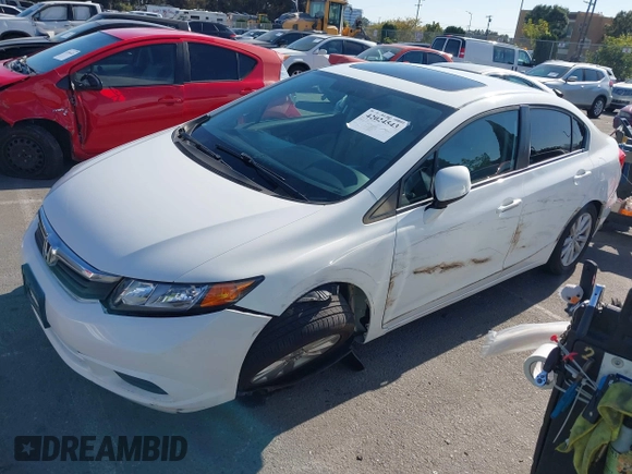 2012 Honda Civic EX-L with VIN 19XFB2F92CE381075, listed as a IAAI auction lot 42024543 with 102,703 mi miles and . Bid and sale history available at DreamBid. Image 17.