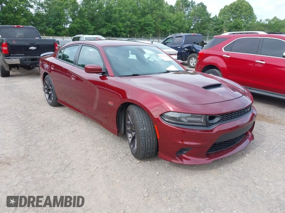 2020 Dodge Charger Scat Pack z VIN 2C3CDXGJ9LH112566, wystawiony jako IAAI lot #42330916 z przebiegiem 143 710 mil mil oraz . Historia ofert i sprzedaży dostępna na DreamBid. Obrazek 1.