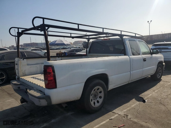 2007 Chevrolet Silverado 1500 Classic Work Truck with VIN 1GCEC19VX7E124503, listed as a Copart auction lot 86215744 with 0 mi miles and Salvage Title. Bid and sale history available at carsss.com. Image 3.