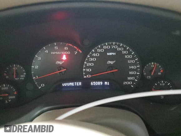 2003 Chevrolet Corvette with VIN 1G1YY32G035131954, listed as a Copart auction lot 72819494 with 65,089 mi miles and Salvage Title. Bid and sale history available at carsss.com. Image 9.