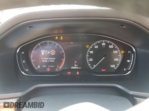 2019 Honda Accord Sport with VIN 1HGCV2F32KA017330, listed as a Copart auction lot 55068015 with 75,016 mi miles and Salvage title. Bid and sale history available at DreamBid. Image 9.