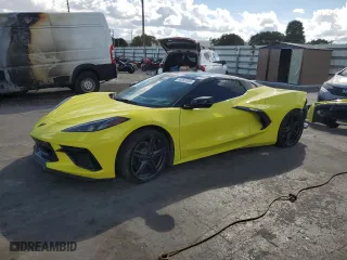 2024 Chevrolet Corvette 2LT with VIN 1G1YB3D48R5111917, listed as a Copart auction lot 46362005 with 0 mi miles and Salvage Title. Bid and sale history available at carsss.com. Image 1.