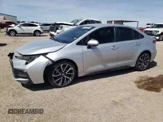 2022 Toyota Corolla SE with VIN JTDS4MCE1N3501612, listed as a Copart auction lot 50232055 with 55,098 mi miles and Salvage Title. Bid and sale history available at carsss.com. Image 1.