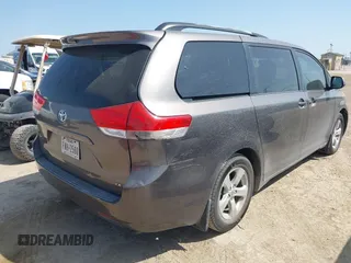 2012 Toyota Sienna LE AAS with VIN 5TDKK3DC8CS180967, listed as a IAAI auction lot 42215961 with 220,089 mi miles and . Bid and sale history available at DreamBid. Image 4.