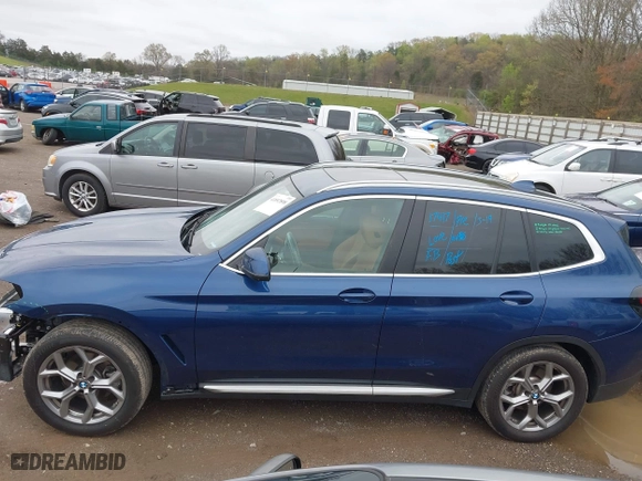 2024 BMW X3 xDrive30i with VIN 5UX53DP01R9V50339, listed as a IAAI auction lot 41892898 with 25,146 mi miles. Bid and sale history available at carsss.com. Image 15.
