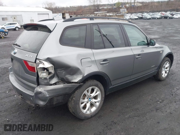 2009 BMW X3 xDrive30i with VIN WBXPC93439WJ27511, listed as a IAAI auction lot 41971762 with 112,766 mi miles. Bid and sale history available at carsss.com. Image 4.