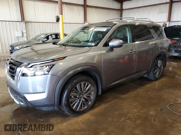 2024 Nissan Pathfinder SL z VIN 5N1DR3CD6RC272468, wystawiony jako Copart lot #58295815 z przebiegiem 5 147 mil mil oraz Szkoda całkowita • Salvage title. Historia ofert i sprzedaży dostępna na DreamBid. Obrazek 1.