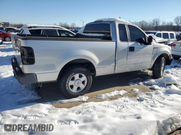 2007 Ford F-150 XL with VIN 1FTRF12247KD34976, listed as a Copart auction lot 41481905 with 115,139 mi miles and Salvage Title. Bid and sale history available at carsss.com. Image 3.