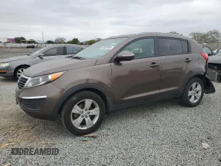 2013 Kia Sportage LX with VIN KNDPB3A20D7511165, listed as a Copart auction lot 52822635 with 190,219 mi miles and Salvage Title. Bid and sale history available at carsss.com. Image 1.