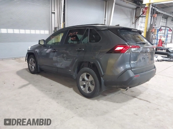 2023 Toyota RAV4 Hybrid XLE with VIN JTMRWRFV7PD206853, listed as a IAAI auction lot 41708570 with 24,157 mi miles. Bid and sale history available at carsss.com. Image 3.