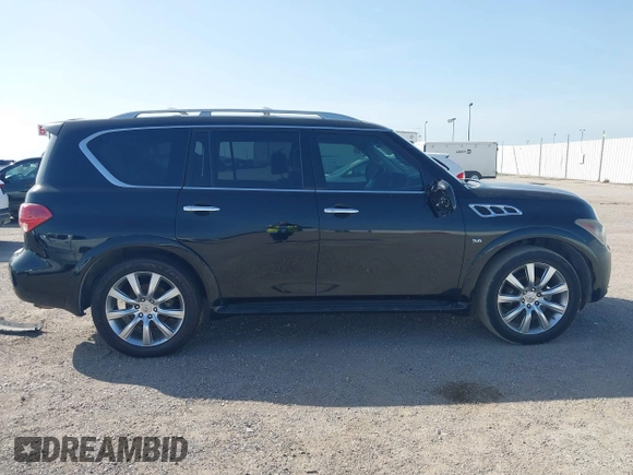 2014 Infiniti QX80 with VIN JN8AZ2NF2E9555610, listed as a IAAI auction lot 42765210 with 215,717 mi miles and . Bid and sale history available at DreamBid. Image 13.