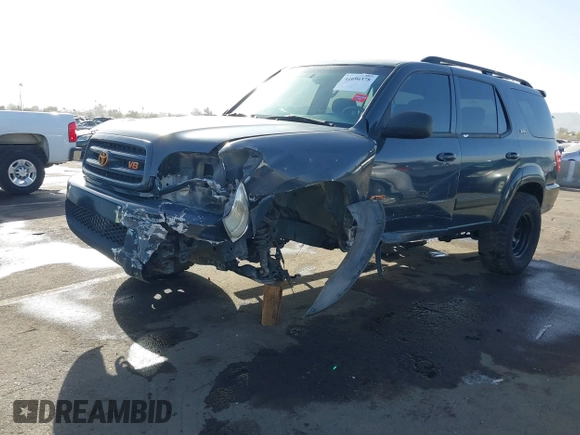 2002 Toyota Sequoia SR5 with VIN 5TDZT34A42S114070, listed as a IAAI auction lot 41696378 with 178,903 mi miles and . Bid and sale history available at carsss.com. Image 18.
