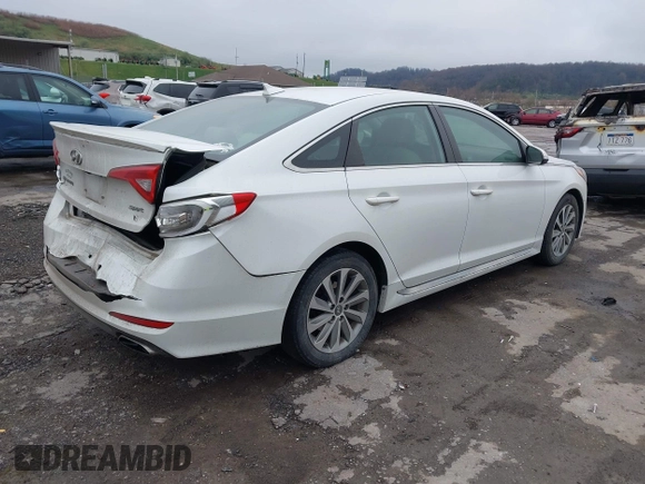 2016 Hyundai Sonata Sport with VIN 5NPE34AF5GH349871, listed as a IAAI auction lot 41962910 with 86,978 mi miles and . Bid and sale history available at DreamBid. Image 4.