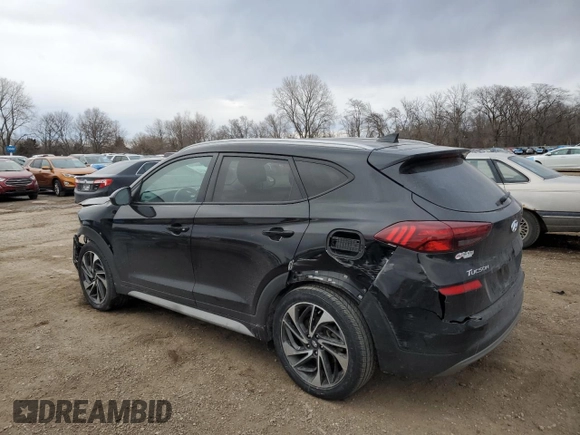 2019 Hyundai Tucson Limited with VIN KM8J3CAL9KU045869, listed as a Copart auction lot 46096745 with 51,691 mi miles and Salvage title. Bid and sale history available at DreamBid. Image 2.