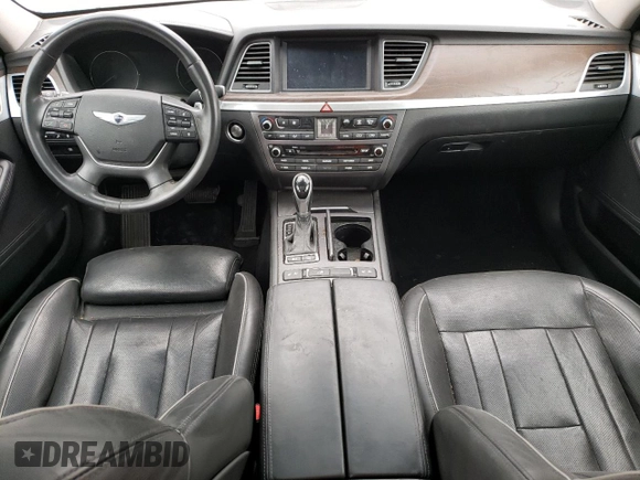 2015 Hyundai Genesis 5.0L with VIN KMHGN4JFXFU070032, listed as a Copart auction lot 68351644 with 132,828 mi miles and Non Repairable. Bid and sale history available at carsss.com. Image 8.