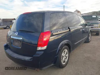 2008 Nissan Quest SL with VIN 5N1BV28U18N109882, listed as a IAAI auction lot 41289709 with 182,458 mi miles. Bid and sale history available at carsss.com. Image 4.