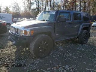 2009 Hummer H3 SUV with VIN 5GTEN13E198107568, listed as a Copart auction lot 78607404 with 182,613 mi miles and Salvage Title. Bid and sale history available at carsss.com. Image 1.
