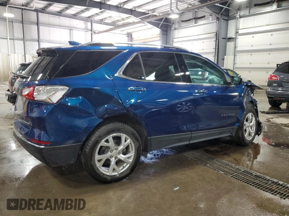 2020 Chevrolet Equinox Premier z VIN 2GNAXXEV0L6273682, wystawiony jako Copart lot #55155065 z przebiegiem 71 754 mil mil oraz Szkoda całkowita • Salvage title. Historia ofert i sprzedaży dostępna na DreamBid. Obrazek 3.