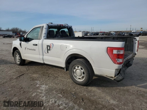 2023 Ford F-150 XL with VIN 1FTMF1CBXPKE33584, listed as a Copart auction lot 42448195 with 51,318 mi miles and Salvage title. Bid and sale history available at DreamBid. Image 2.