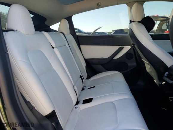 2021 Tesla Model Y Long Range with VIN 5YJYGDEE2MF081066, listed as a Copart auction lot 49224895 with 107,571 mi miles and Salvage Title. Bid and sale history available at carsss.com. Image 10.