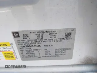 2016 GMC Acadia Denali with VIN 1GKKVTKD3GJ221449, listed as a IAAI auction lot 41777230 with 157,699 mi miles and . Bid and sale history available at DreamBid. Image 9.