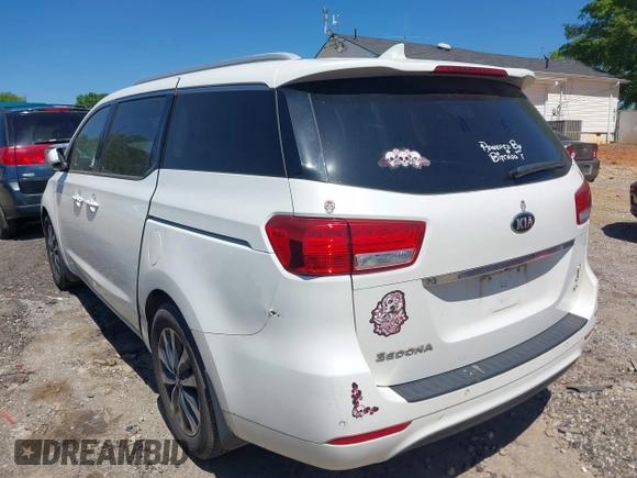 2015 Kia Sedona EX with VIN KNDMC5C14F6066311, listed as a IAAI auction lot 41968881 with 190,513 mi miles. Bid and sale history available at carsss.com. Image 3.