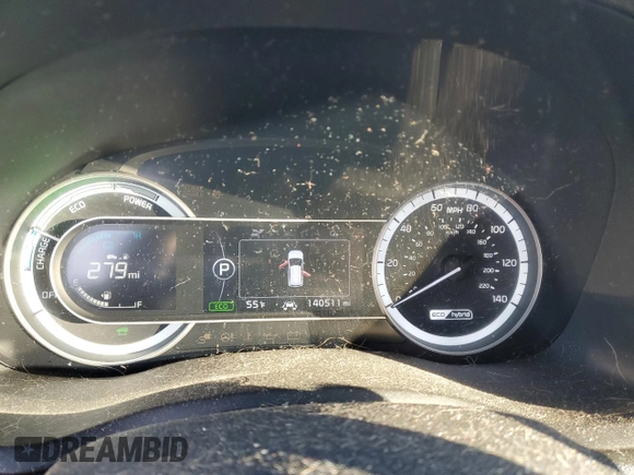 2018 Kia Niro Touring with VIN KNDCE3LC8J5164820, listed as a Copart auction lot 46620555 with 140,511 mi miles and Salvage Title. Bid and sale history available at carsss.com. Image 9.