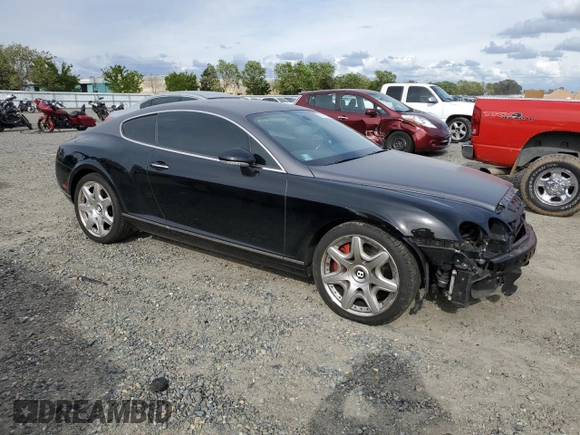 2007 Bentley Continental GT with VIN SCBCR73W07C044927, listed as a Copart auction lot 56657975 with 36,253 mi miles and Salvage Title. Bid and sale history available at DreamBid. Image 4.