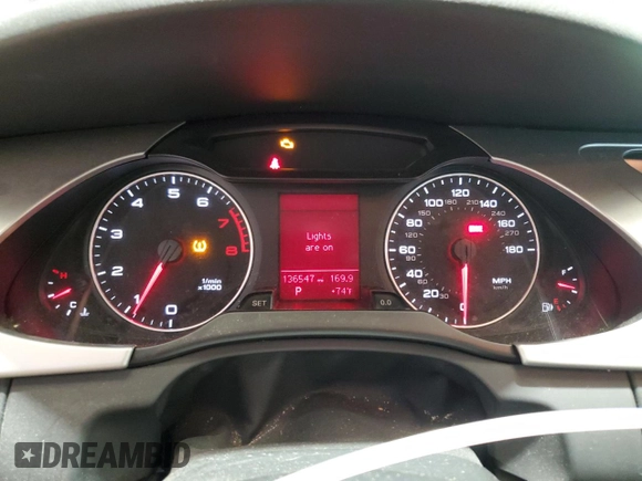 2009 Audi A4 Premium Plus with VIN WAUSF78KX9N025104, listed as a Copart auction lot 60462095 with 136,547 mi miles and Clean title. Bid and sale history available at DreamBid. Image 9.