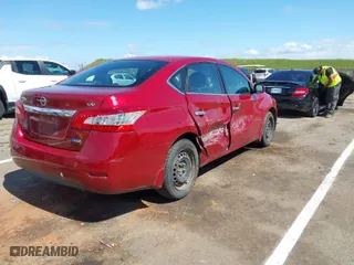 2014 Nissan Sentra SV with VIN 3N1AB7AP0EY326075, listed as a IAAI auction lot 41906960 with 135,604 mi miles. Bid and sale history available at carsss.com. Image 4.