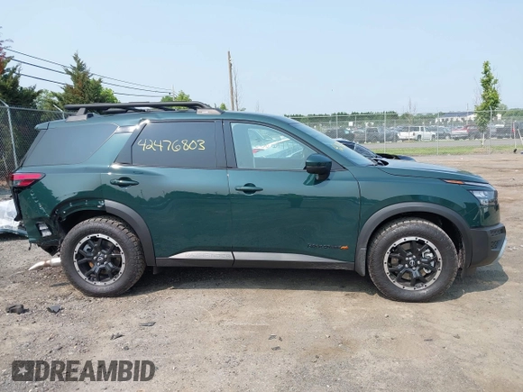 2025 Nissan Pathfinder Rock Creek with VIN 5N1DR3BD6SC239123, listed as a IAAI auction lot 42476803 with 637 mi miles and . Bid and sale history available at DreamBid. Image 14.