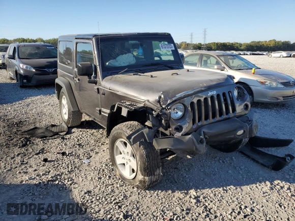 2017 Jeep Wrangler Willys Wheeler with VIN 1C4AJWAG6HL521623, listed as a Copart auction lot 61373722 with Not Provided miles and Salvage Title. Bid and sale history available at DreamBid. Image 1.