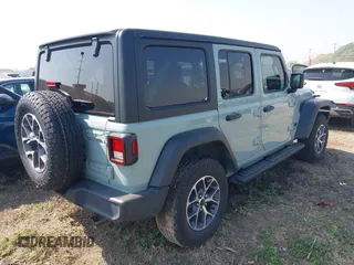 2024 Jeep Wrangler Willys with VIN 1C4PJXDG6RW287656, listed as a IAAI auction lot 41939426 with 6,121 mi miles and . Bid and sale history available at carsss.com. Image 4.