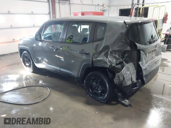 2020 Jeep Renegade Sport with VIN ZACNJAAB8LPL19375, listed as a IAAI auction lot 41233560 with 17,248 mi miles and . Bid and sale history available at carsss.com. Image 3.