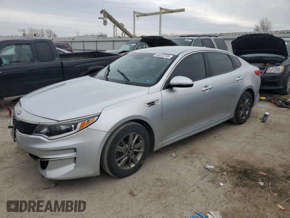 2016 Kia Optima LX Turbo with VIN 5XXGT4L15GG018357, listed as a Copart auction lot 44613745 with 98,325 mi miles and Salvage Title. Bid and sale history available at carsss.com. Image 1.