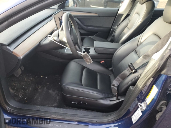 2023 Tesla Model 3 with VIN 5YJ3E1EA3PF448380, listed as a Copart auction lot 48623325 with 37,468 mi miles and Salvage Title. Bid and sale history available at DreamBid. Image 7.