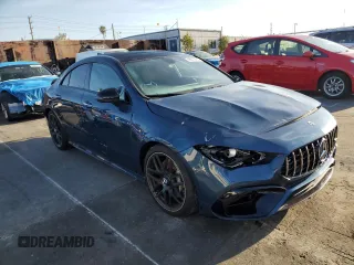 2023 Mercedes-Benz CLA 45 AMG with VIN W1K5J5DB8PN414447, listed as a Copart auction lot 49317765 with 13,617 mi miles and Salvage Title. Bid and sale history available at DreamBid. Image 4.